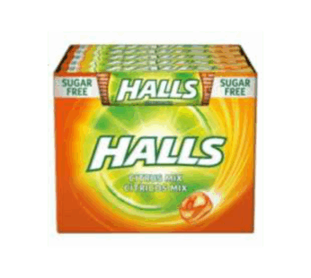 Halls Citrus Sem Açúcar – 32g 24×20